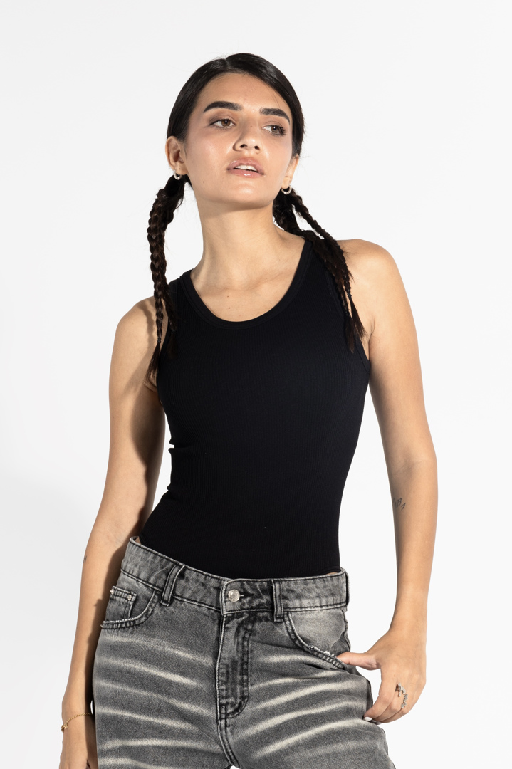 tank bodysuit - black