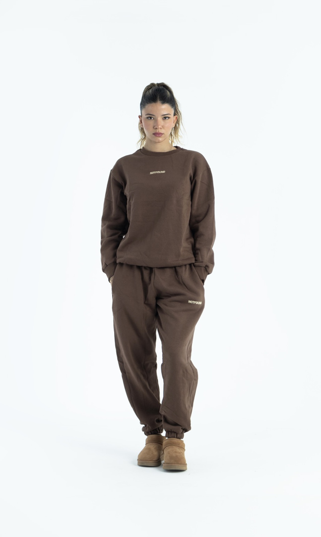 basic brown sweats