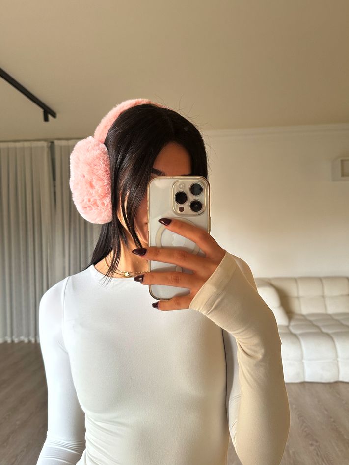 baby pink ear muffs