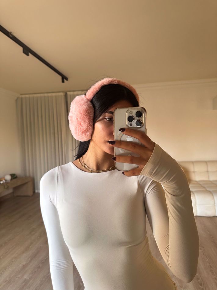 baby pink ear muffs