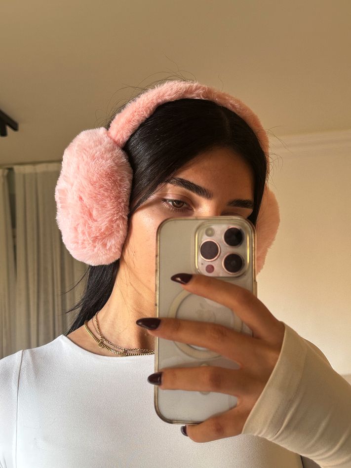 baby pink ear muffs