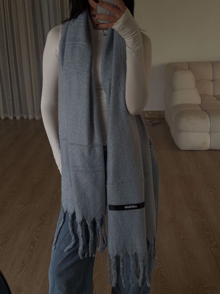 baby blue scarf